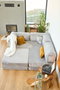 Atelier Del Sofa Kanyon - Sofá-Cama Esquinero Gris Claro